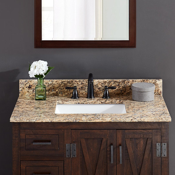 Tile & Top Granite 31" Single Bathroom Vanity Top with Sink & Reviews ...
